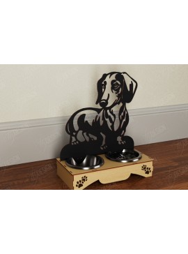 Intra απο ξύλο plywood  Χρώμα wenge 3mm-4mm πάχος - Βάση μπολ τροφής για σκύλους | Θήκη για μπολ φαγητού Δίασταση 30x20 cm INTRAFABR-101075916