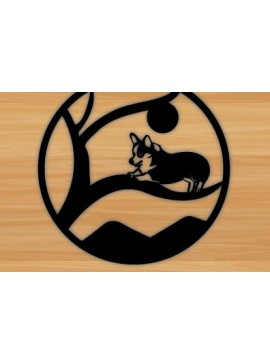 Intra απο ξύλο plywood  Χρώμα wenge 3mm-4mm πάχος - Dog Laser διακόσμηση τοίχου με λέιζερ Δίασταση 40x50 cm INTRAFABR-122457277