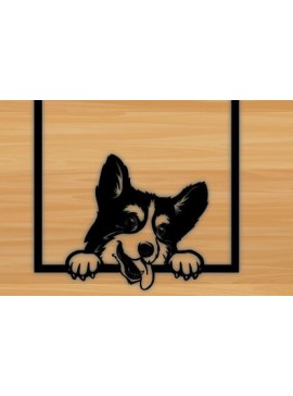 Intra απο ξύλο plywood  Χρώμα wenge 3mm-4mm πάχος - Dog Laser διακόσμηση τοίχου με λέιζερ Δίασταση 40x50 cm INTRAFABR-122457510