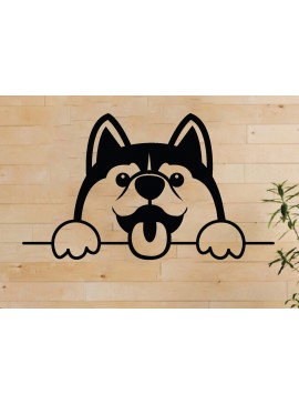 Intra απο ξύλο plywood  Χρώμα wenge 3mm-4mm πάχος - Dog Metal Wall Art, Dog Δίασταση 40x50 cm INTRAFABR-79570543