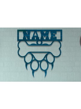 Intra απο ξύλο plywood  Χρώμα wenge 3mm-4mm πάχος - Σήμα ονόματος ποδιού σκύλου Δίασταση 30x20 cm INTRAFABR-72816369