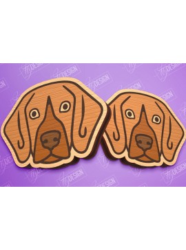 Σετ των 3 Intra απο ξύλο plywood  Χρώμα wenge 3mm-4mm πάχος - Πρότυπο σκουλαρίκια σκουλαρίκια κοπής με λέιζερ Δίασταση 3x3 cm INTRAFABR-97800834