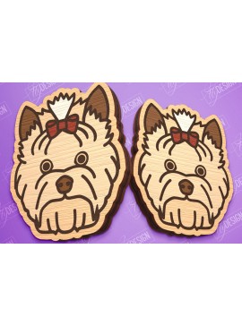 Σετ των 3 Intra απο ξύλο plywood  Χρώμα wenge 3mm-4mm πάχος - Πρότυπο σκουλαρίκια σκουλαρίκια κοπής με λέιζερ Δίασταση 3x3 cm INTRAFABR-90727515