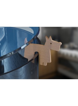 Intra απο ξύλο plywood  Χρώμα wenge 3mm-4mm πάχος - Σκύλος . Pot Prop Δίασταση 30x20 cm INTRAFABR-71163841