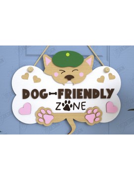 Intra απο ξύλο plywood  Χρώμα wenge 3mm-4mm πάχος - Σκύλοι Καλωσορίζουν Άτομα Ανεκτά Σήμα | CNC Δίασταση 30x20 cm INTRAFABR-100687258