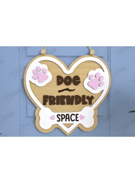 Intra απο ξύλο plywood  Χρώμα wenge 3mm-4mm πάχος - Σκύλοι Καλωσορίζουν Άτομα Ανεκτά Σήμα | CNC Δίασταση 30x20 cm INTRAFABR-104748595