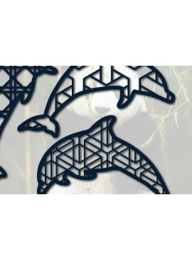 Intra απο ξύλο plywood  Χρώμα wenge 3mm-4mm πάχος - Δέσμη με Art Dolphin Wall Art Δίασταση 40x50 cm INTRAFABR-91000381