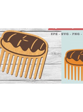 Σετ των 2 Intra απο ξύλο plywood  Χρώμα wenge 3mm-4mm πάχος - Κόψιμο με λέιζερ ντόνατς Δίασταση 20x20 cm INTRAFABR-123255098