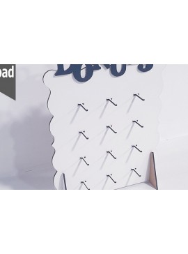 Intra απο ξύλο plywood  Χρώμα wenge 3mm-4mm πάχος - Donut Stand Πάρτι Γάμου Γενέθλια Δίασταση 30x20 cm INTRAFABR-119833467