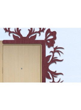 Intra απο ξύλο plywood  Χρώμα wenge 3mm-4mm πάχος - Γωνιακή πόρτα Δίασταση 40x50 cm INTRAFABR-77836524