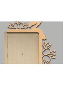 Intra απο ξύλο plywood  Χρώμα wenge 3mm-4mm πάχος - Γωνιακή πόρτα Δίασταση 40x50 cm INTRAFABR-77524396