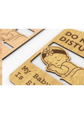 Σετ των 2 Intra απο ξύλο plywood  Χρώμα wenge 3mm-4mm πάχος - Κρεμάστρα πόρτας, Baby, , Paper Cut Δίασταση 20x20 cm INTRAFABR-41956280