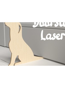 Intra απο ξύλο plywood  Χρώμα wenge 3mm-4mm πάχος - Διακόσμηση σπιτιού Doorstop. Doorstops Δίασταση 30x20 cm INTRAFABR-50023152