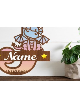 Intra απο ξύλο plywood  Χρώμα wenge 3mm-4mm πάχος - Δράκος κεφαλαίο μονόγραμμα Letter J Cut Δίασταση 30x20 cm INTRAFABR-40704194