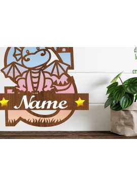 Intra απο ξύλο plywood  Χρώμα wenge 3mm-4mm πάχος - Δράκος κεφαλαίο μονόγραμμα Γράμμα S Αποκοπή Δίασταση 30x20 cm INTRAFABR-108175218