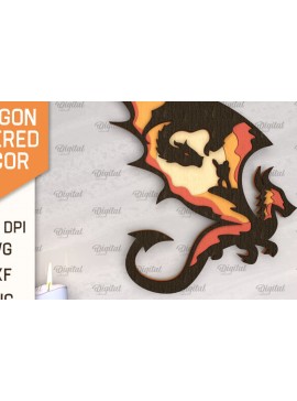 Intra απο ξύλο plywood  Χρώμα wenge 3mm-4mm πάχος - Dragon Layered Decor με λέιζερ Δίασταση 30x20 cm INTRAFABR-83586066