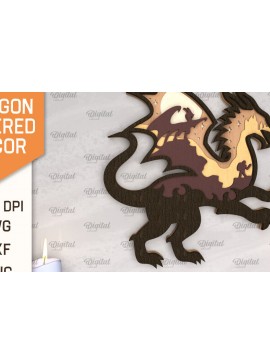 Intra απο ξύλο plywood  Χρώμα wenge 3mm-4mm πάχος - Dragon Layered Decor με λέιζερ Δίασταση 30x20 cm INTRAFABR-41697268