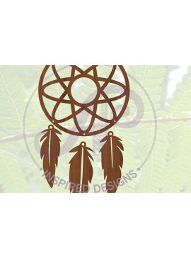 Intra απο ξύλο plywood  Χρώμα wenge 3mm-4mm πάχος - Dreamcatcher Design 8 Δίασταση 30x20 cm INTRAFABR-38759574