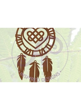 Intra απο ξύλο plywood  Χρώμα wenge 3mm-4mm πάχος - Dreamcatcher Design 9 Δίασταση 30x20 cm INTRAFABR-20253408