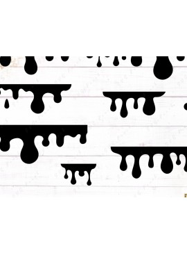 Σετ των 2 Intra απο ξύλο plywood  Χρώμα wenge 3mm-4mm πάχος - Dripping Borders Δίασταση 20x20 cm INTRAFABR-110186272