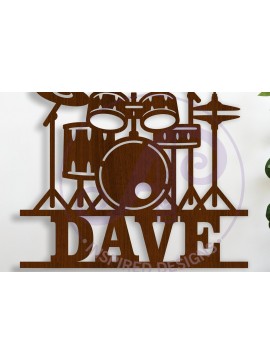 Intra απο ξύλο plywood  Χρώμα wenge 3mm-4mm πάχος - Σήμα ονόματος Drum Kit Δίασταση 30x20 cm INTRAFABR-106750728