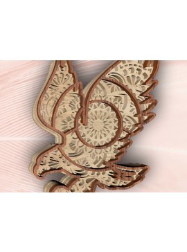 Intra απο ξύλο plywood  Χρώμα wenge 3mm-4mm πάχος - Eagle , 4 στρώματα Δίασταση 30x20 cm INTRAFABR-110052086