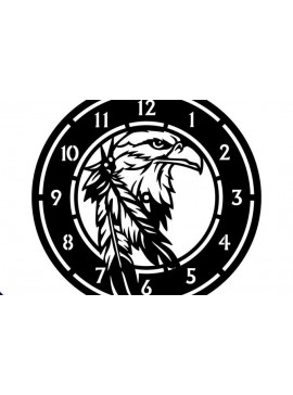 Σετ των 2 Intra απο ξύλο plywood  Χρώμα wenge 3mm-4mm πάχος - Πρότυπο κοπής εγγενούς ρολογιού Eagle Head Δίασταση 20x20 cm INTRAFABR-109998444