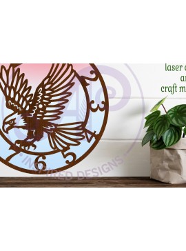 Intra απο ξύλο plywood  Χρώμα wenge 3mm-4mm πάχος - Eagle Wall Clock Files , Δίασταση 30x20 cm INTRAFABR-110840906