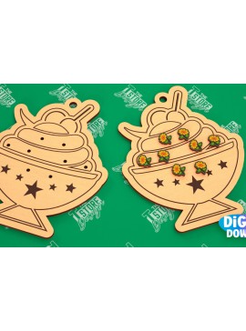 Σετ των 3 Intra απο ξύλο plywood  Χρώμα wenge 3mm-4mm πάχος - Κάρτα προβολής σκουλαρικιών | Stand κοσμημάτων|CNC Δίασταση 3x3 cm INTRAFABR-80759924