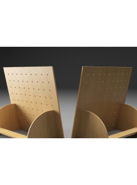 Intra απο ξύλο plywood  Χρώμα wenge 3mm-4mm πάχος - Βάση προβολής σκουλαρικιών / θήκη κοσμημάτων Δίασταση 30x20 cm INTRAFABR-82705011