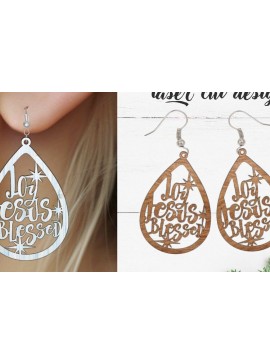 Σετ των 3 Intra απο ξύλο plywood  Χρώμα wenge 3mm-4mm πάχος - Σκουλαρίκι File, Χριστουγεννιάτικο Σκουλαρίκι Δίασταση 3x3 cm INTRAFABR-36955479