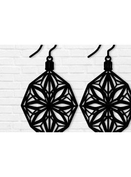 Σετ των 3 Intra απο ξύλο plywood  Χρώμα wenge 3mm-4mm πάχος - Σκουλαρίκι File, Σκουλαρίκι Δίασταση 3x3 cm INTRAFABR-109723121