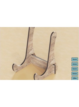 Intra απο ξύλο plywood  Χρώμα wenge 3mm-4mm πάχος - Σετ θήκης καβαλέτο για πλαίσια Πλάκες 290 Δίασταση 20x25 cm INTRAFABR-89306039