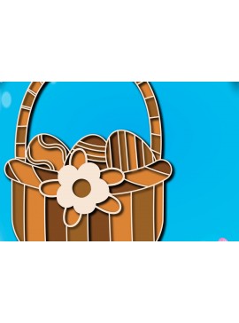 Σετ των 2 Intra απο ξύλο plywood  Χρώμα wenge 3mm-4mm πάχος - ΠΑΣΧΑΛΙΚΟ ΚΑΛΑΘΙ Πολυστρωματικό Δίασταση 15x15 cm INTRAFABR-59836687