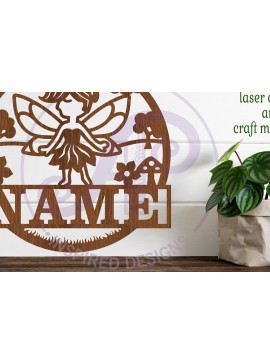 Intra απο ξύλο plywood  Χρώμα wenge 3mm-4mm πάχος - Πρότυπο κοπής με λέιζερ Sin Name Fairy Δίασταση 30x20 cm INTRAFABR-87775230
