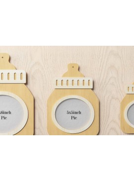 Intra απο ξύλο plywood  Χρώμα wenge 3mm-4mm πάχος - Κορνίζα Baby Sake Photo Bottle Feedle Δίασταση 20x25 cm INTRAFABR-116959445