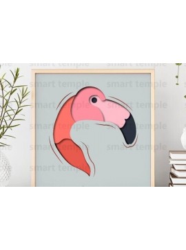 Intra απο ξύλο plywood  Χρώμα wenge 3mm-4mm πάχος - Flamingo Memorial Shadow Box Δίασταση 25x25 cm INTRAFABR-105557253