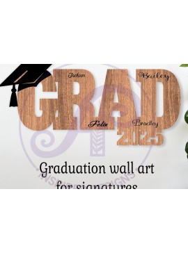 Intra απο ξύλο plywood  Χρώμα wenge 3mm-4mm πάχος - Graduation 2025 Signature Wall Signature. Δίασταση 30x20 cm INTRAFABR-95733122