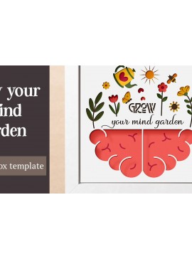 Intra απο ξύλο plywood  Χρώμα wenge 3mm-4mm πάχος - Grow Your Mind Garden Shadow Box Δίασταση 25x25 cm INTRAFABR-119190446