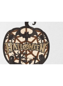 Σετ των 2 Intra απο ξύλο plywood  Χρώμα wenge 3mm-4mm πάχος - Διακόσμηση με στρώματα αποκριών Δίασταση 15x15 cm INTRAFABR-107343971