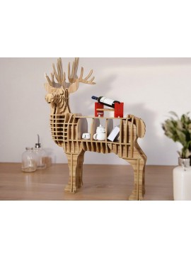 Intra απο ξύλο plywood 3mm-4mm πάχος – Διακόσμηση σπιτιού Deer Side Τραπέζι Τραπεζάκι σαλονιού Βιβλιοθήκη 25x30 cm INTRAVECTRY-MY542463