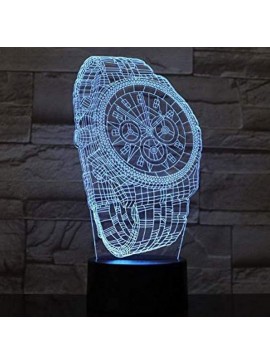 Intra απο ξύλο plywood 3mm-4mm πάχος – Επώνυμο Αφηρημένο ρολόι καρπού 3D Illusion Lamp Engraving File 35x40 cm INTRAVECTRY-MY558257