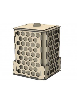 Intra απο ξύλο plywood 3mm-4mm πάχος – Περιστρεφόμενη θήκη μελανιού και πινέλου 30x35 cm INTRAVECTRY-MY542529