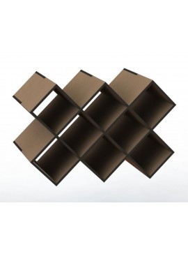 Intra απο ξύλο plywood 3mm-4mm πάχος – Στοιβαζόμενο ξύλο θήκης φιάλης κρασιού 10 φιαλών πάγκου κρασιού 30x35 cm INTRAVECTRY-MY542508