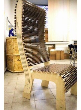 Intra απο ξύλο plywood 3mm-4mm πάχος – Ξύλινη καρέκλα ζωντανού μεντεσέ DXF ξύλο 40x45 cm INTRAVECTRY-MY552269