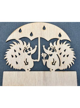 Intra απο ξύλο plywood 3mm-4mm πάχος – Hedgehogs κλειδοθήκη για ξύλο τοίχου 25x25 cm INTRAVECTRY-MY543230