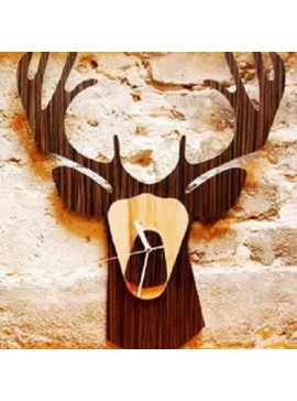 Intra απο ξύλο plywood 3mm-4mm πάχος – Πολυστρωματικό ξύλο ρολογιού τοίχου από ξύλο ελαφιού 30x30 cm INTRAVECTRY-MY560941