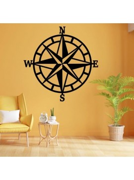 Intra απο ξύλο plywood 3mm-4mm πάχος – ξύλο τέχνης τοίχου North Arrow Nautical Compass 30x35 cm INTRAVECTRY-MY557197