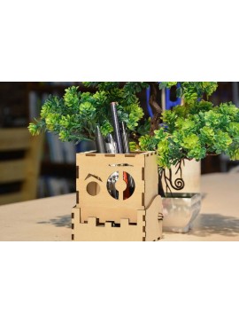 Intra απο ξύλο plywood 3mm-4mm πάχος – Δροσερή θήκη για στυλό για γραφείο 30x35 cm INTRAVECTRY-MY552213