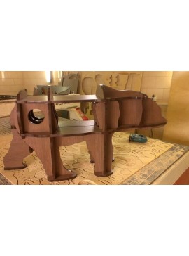 Intra απο ξύλο plywood 3mm-4mm πάχος – ξύλο ραφιών Bear Table Cum 30x30 cm INTRAVECTRY-MY560237